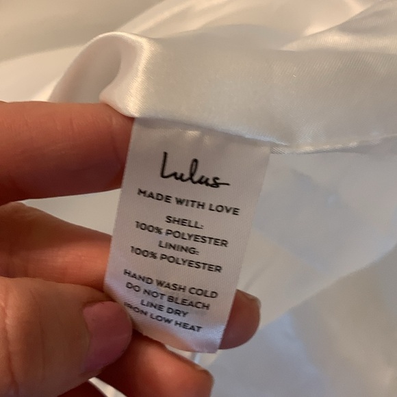 Lulus With Passion White Floral Print Jacquard Sleeveless Maxi Dress size S new - Picture 7 of 16